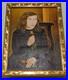 LUCIAN FREUD OIL ON CANVAS PAINTING Signed And Stamped Vtg Art
