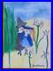 LUDWIG BEMELMANS oil painting on canvas, vtg stamped signed