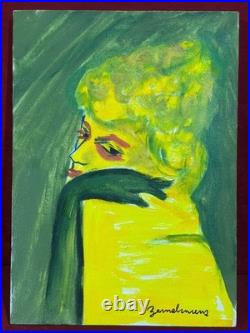 LUDWIG BEMELMANS oil painting on canvas, vtg stamped signed