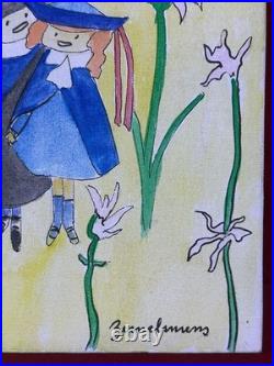 LUDWIG BEMELMANS oil painting on canvas, vtg stamped signed