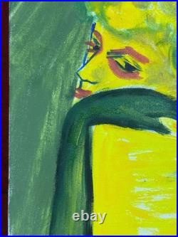 LUDWIG BEMELMANS oil painting on canvas, vtg stamped signed