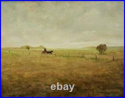 Landscape Oil Painting on Board by Juan Otero Garcia (Spanish, b. 1934) 22X26