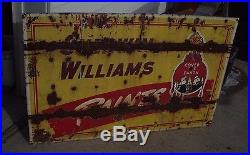 Large Antique Porcelain Sherwin Williams Paints sign Gas Oil Vintage signs