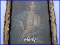 Large Finest Irene Spencer Original Oil Painting Nude Female Woman Model Vintage