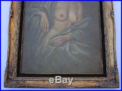 Large Finest Irene Spencer Original Oil Painting Nude Female Woman Model Vintage