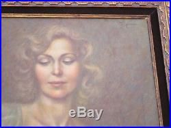 Large Finest Irene Spencer Original Oil Painting Nude Female Woman Model Vintage