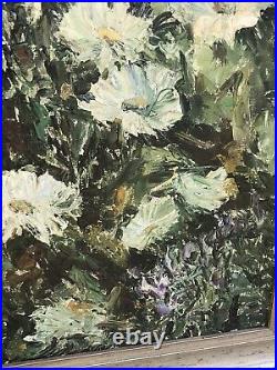 Large Mid C20th Floral Vintage Oil On Canvas, Signed, dated 1967 Dutch