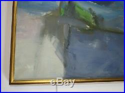 Large Vintage 1960's To 1970's Abstract Expressionism Painting Modernist Signed