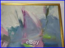 Large Vintage 1960's To 1970's Abstract Expressionism Painting Modernist Signed