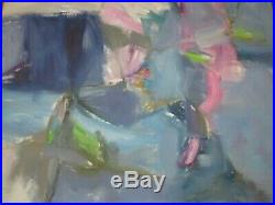 Large Vintage 1960's To 1970's Abstract Expressionism Painting Modernist Signed