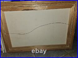 Large Vintage Artist Caroline Burnett Signed Original Paris Oil Painting 41×29