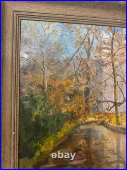 Large Vintage Manning'Home And Landscape Scene Oil Painting Signed/Framed Large Vintage Manning'Home And Landscape Scene Oil Painting Signed/Framed