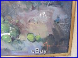 Large Vintage Oil On Canvas Gallery Still Life Painting Signed Guidi