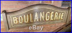 Large Vintage Painted Wooden Sign Boulangerie French Bakery