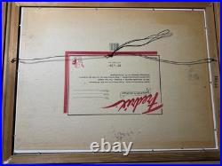 Large Vintage Tabletop Still Life Scene Oil Painting Framed