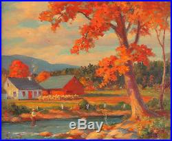 Lily Osman Adams RCA (18651945) Canadian Listed Vintage Oil/Panel Landscape