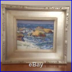 Listed Whitney Myron Hubbard (1875-1965) Oil Seascape Signed, Dated 1922