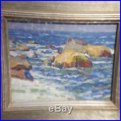 Listed Whitney Myron Hubbard (1875-1965) Oil Seascape Signed, Dated 1922