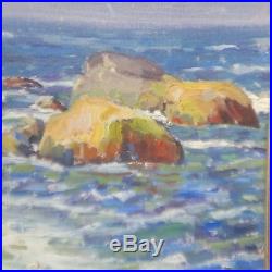 Listed Whitney Myron Hubbard (1875-1965) Oil Seascape Signed, Dated 1922