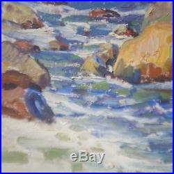 Listed Whitney Myron Hubbard (1875-1965) Oil Seascape Signed, Dated 1922