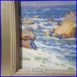 Listed Whitney Myron Hubbard (1875-1965) Oil Seascape Signed, Dated 1922