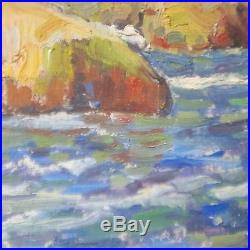 Listed Whitney Myron Hubbard (1875-1965) Oil Seascape Signed, Dated 1922