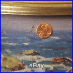 Listed Whitney Myron Hubbard (1875-1965) Oil Seascape Signed, Dated 1922