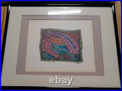 Lot Of 5 VTG Aboriginal Acrylic Marker Dot Paintings Signed Walker'95 E6
