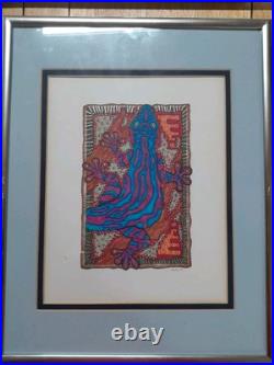 Lot Of 5 VTG Aboriginal Acrylic Marker Dot Paintings Signed Walker'95 E6