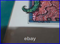 Lot Of 5 VTG Aboriginal Acrylic Marker Dot Paintings Signed Walker'95 E6