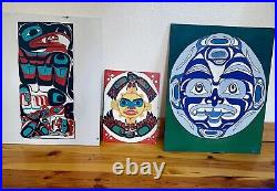 Lot Of Northwest Coast Original Vintage Paintings Signed by Artists