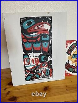 Lot Of Northwest Coast Original Vintage Paintings Signed by Artists