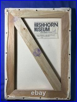 Louisa Matthíasdóttir oil painting on canvas, vtg stamped signed