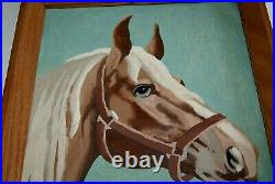 Lovely Vintage Original Signed Horse Painting Estate Find 1953