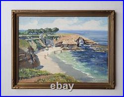 Lynn Winans Vintage Early California La Jolla Cove Plein Air Oil Painting Signed
