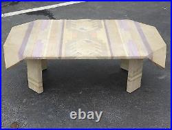 MAGNIFICENT ICONIC 80's SIGNED ANNE HERBST HAND CRAFTED SCULPTURED COFFEE TABLE