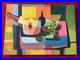 MARCEL MOULY painting oil on canvas signed stamped vintage