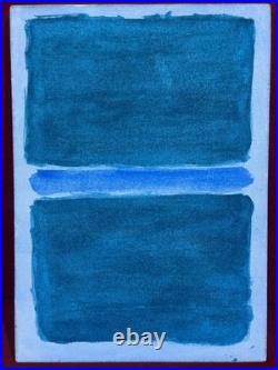 MARK ROTHKO oil painting on canvas, vtg stamped signed MARK ROTHKO oil painting on canvas, vtg stamped signed
