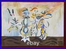 MARK ROTHKO oil painting on canvas, vtg stamped signed