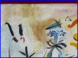 MARK ROTHKO oil painting on canvas, vtg stamped signed