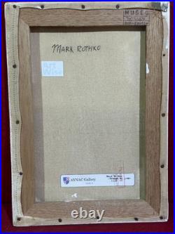 MARK ROTHKO oil painting on canvas, vtg stamped signed