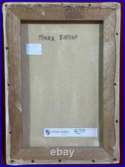 MARK ROTHKO oil painting on canvas, vtg stamped signed MARK ROTHKO oil painting on canvas, vtg stamped signed