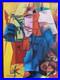 MAX ERNST oil painting on canvas, vtg stamped signed