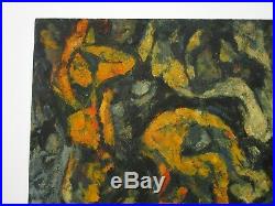 MID Century Painting Abstract Expressionism Large Non Objective Unsigned Vintage