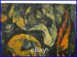 MID Century Painting Abstract Expressionism Large Non Objective Unsigned Vintage