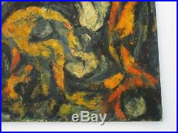 MID Century Painting Abstract Expressionism Large Non Objective Unsigned Vintage
