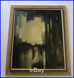 MID Century Painting Large Abstract Expressionism Vintage Non Objective 1960