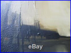 MID Century Painting Large Abstract Expressionism Vintage Non Objective 1960