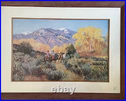 Magic of Taos by Valerie Graves Vintage Frame 26X35Signed