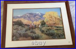 Magic of Taos by Valerie Graves Vintage Frame 26X35Signed